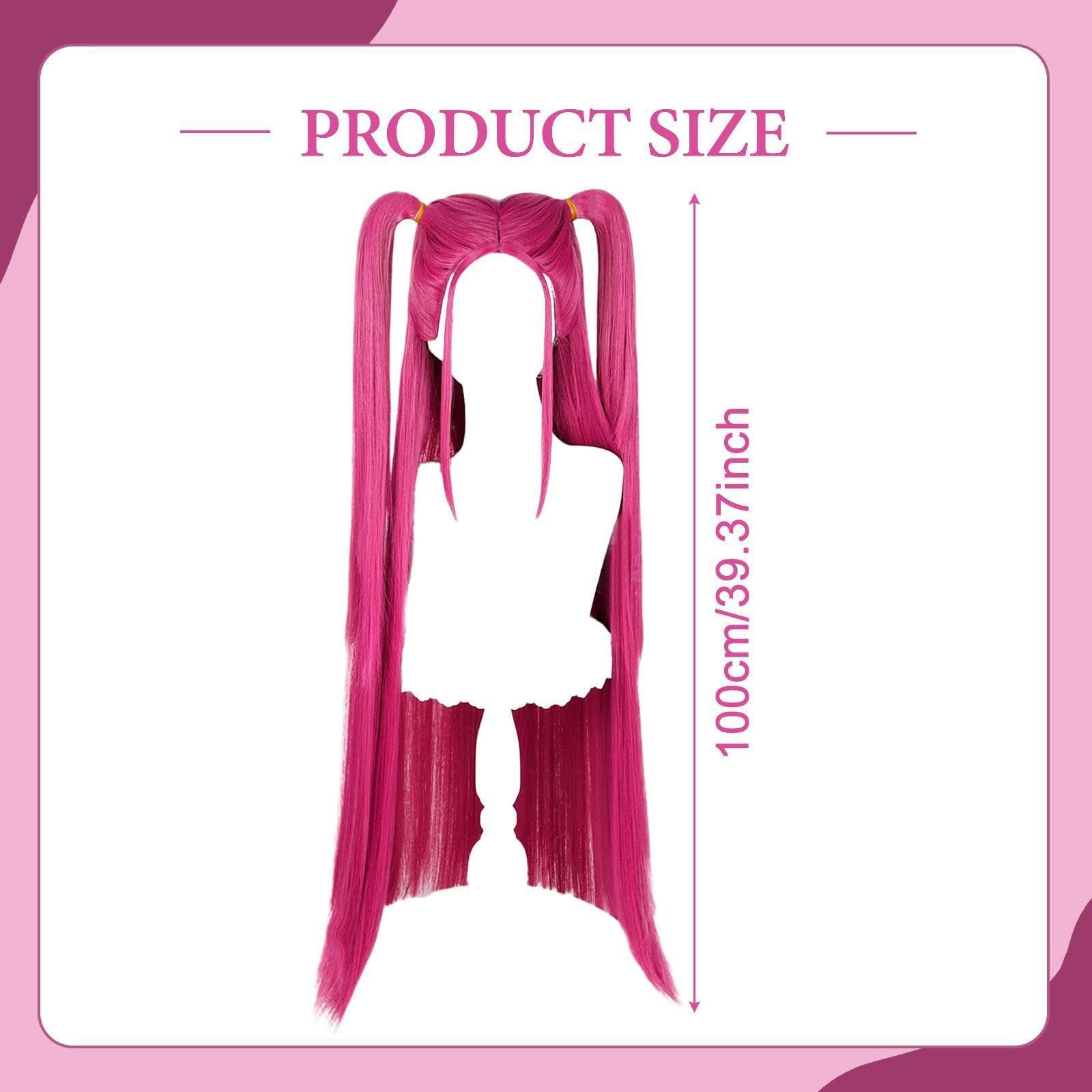 Accessorio per Costume di Moda Anime Cosplay Rosa, Pezzo per Capelli Da Gioco di Ruolo, Testa Da Esposizione, Tessuto Testurizzato, Manichino, Copertu