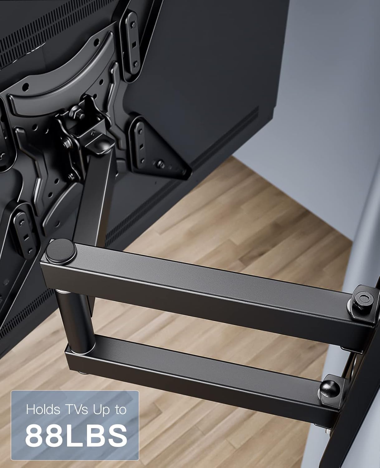 PERLESMITH Full Motion TV Wall Mount for 26-55 Inch TVs with Articulating Arms Swivels Tilt Extension - Wall Mount TV Brackets VESA 400x400 Fits LED LCD OLED 4K TVs Up to 88 lbs : Electronics