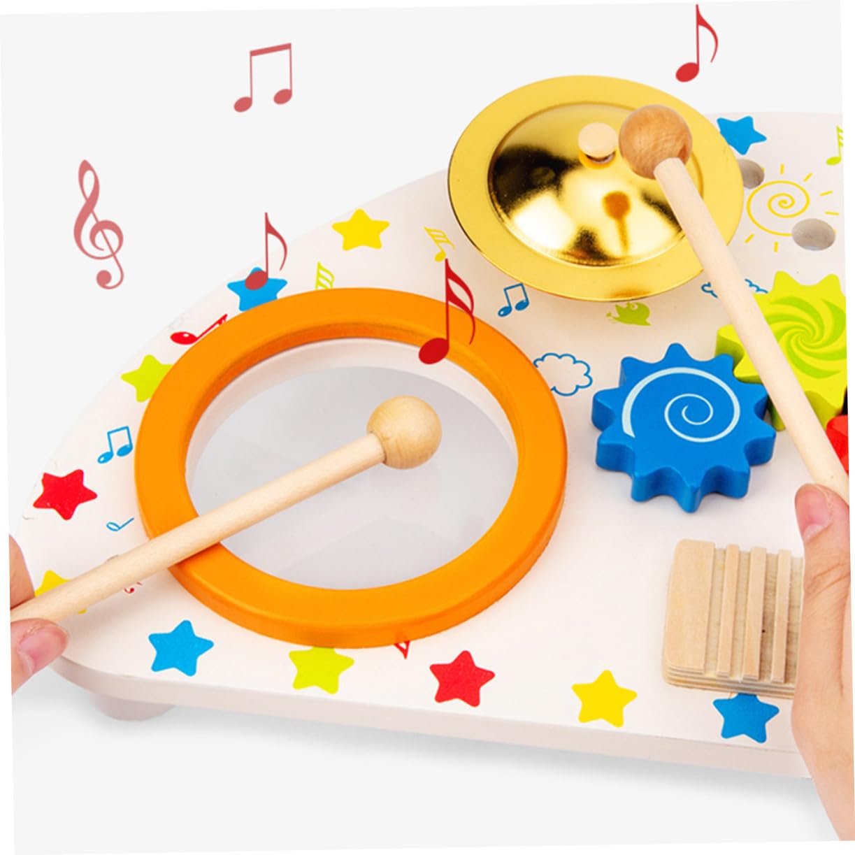 Hemobllo Strumento Musicale in Legno per Ragazzo Ragazza Barre di Xilofono per Riecheggianti e Gioco Creativo
