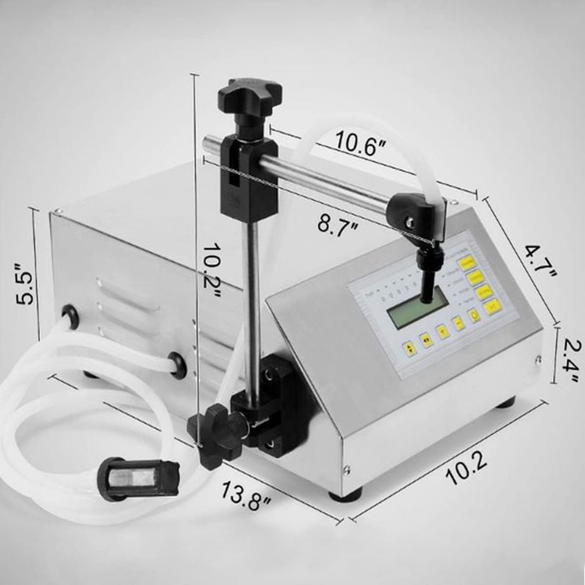 Riempitrice per liquidi, pompa peristaltica per acqua, succo, olio essenziale, controllo digitale, capacità 10-3000 ml, ideale per uso domestico e commerciale