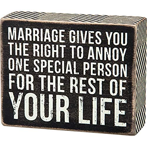 Primitives by Kathy 27346 Chevron Trimmed Box Sign One Special Person