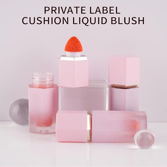 Liquid Blush for Cheeks, Matte Cream Blush Stick, Long-Wearing, Waterproof, Soft, Natural Finish, Pink