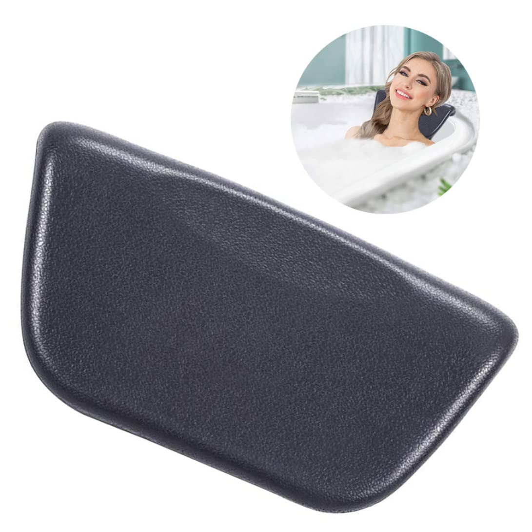 Cuscini per Vasca da Bagno Spa, Cuscini per Vasca da Bagno in Pelle PU Impermeabile Supporto per Collo Poggiatesta con Ventose per Vasca da Bagno Vasca da Bagno Vasca Idromassaggio Spa