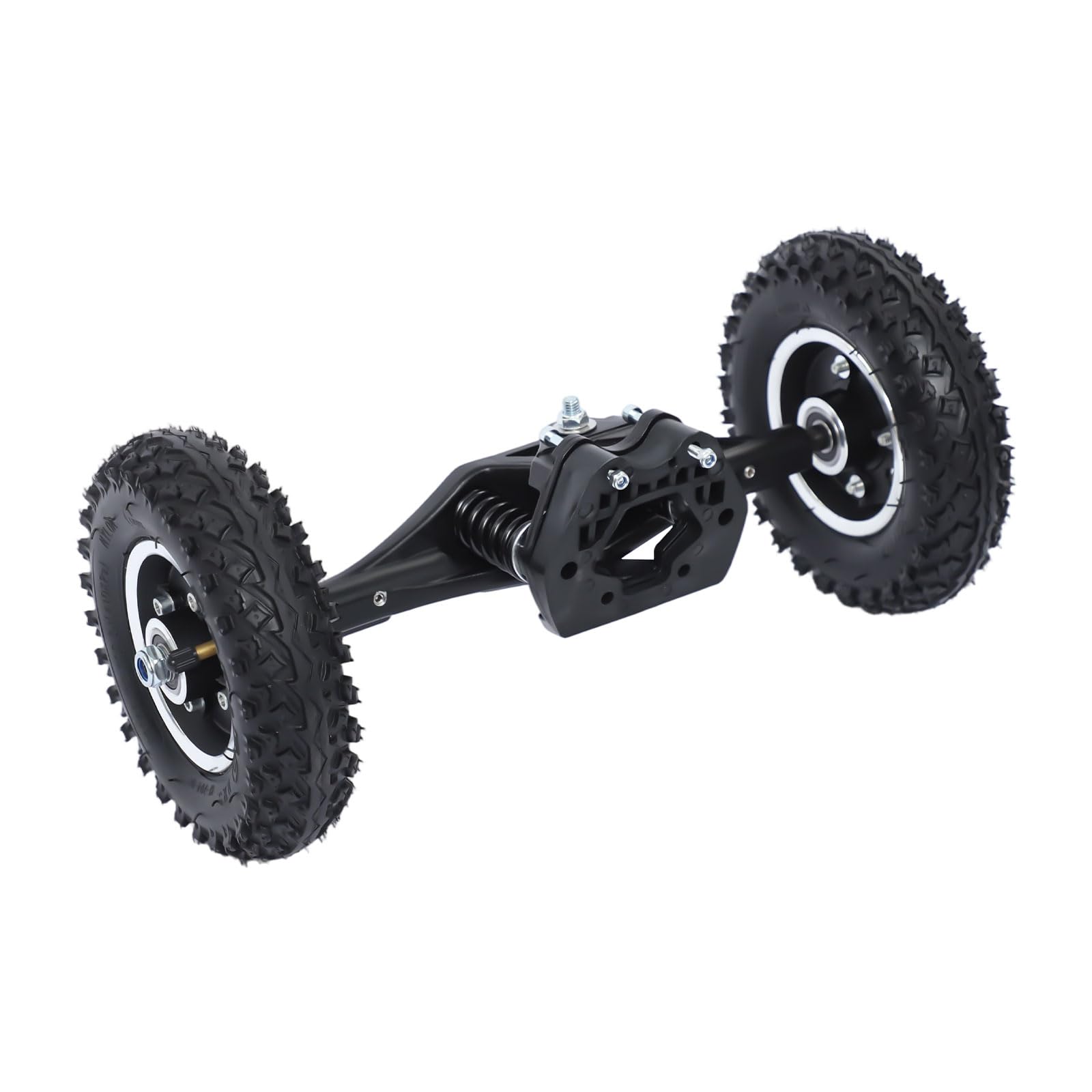 Set di pneumatici da 8 pollici per set di ruote, pneumatici con supporto, 2 pneumatici per scooter in lega di alluminio, pneumatici pieni senza aria con supporto - profili antiscivolo, ammortizzatori