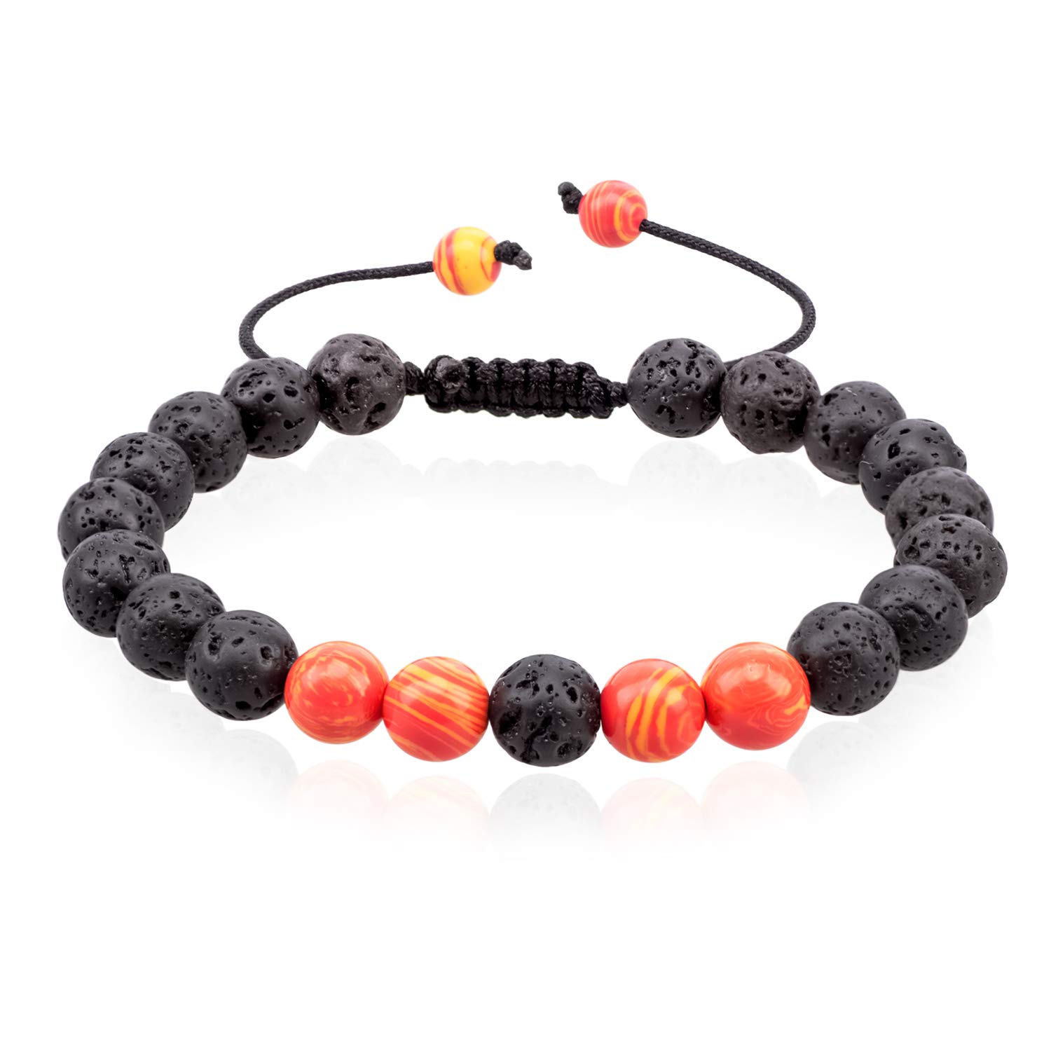 VLAWISEAnxiety Essential Oil Diffuser Bracelets for Depression Stress Relief with Lava Stone,Aromatherapy,Healing Holistic Jewelry