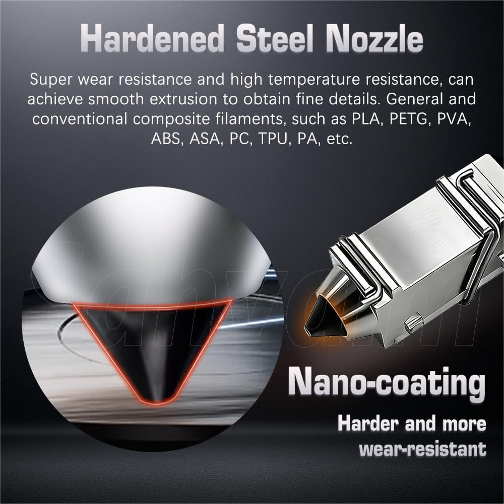 4Pcs 0.4MM U1 Hotend for Snapmaker U1 Extruder, 24V 48W Fast Heating Ceramic Hot End with Hardened Steel Nozzle, Leak-Proof Integrated Design, Replacement Hotend for Sanpmaker U1 3D Printer Parts