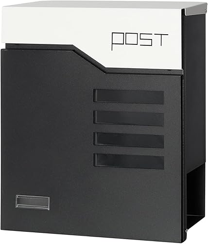 Miniatura 10 de Jssmst - Buzón con cerradura montado en vertical en la pared - Buzones con cerradura de llave de gran capacidad, 14.3 x 4.1 x 11.8 pulgadas SM-HPB911