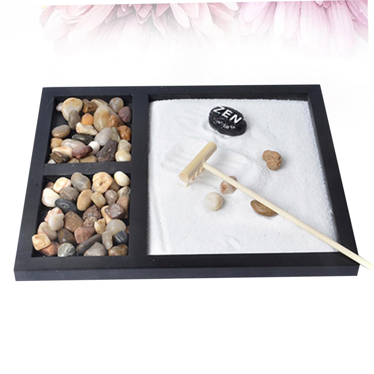 Cabilock Meditation Garden Miniature Landscape Japanese Zen Tabletop Ornament for Relaxation