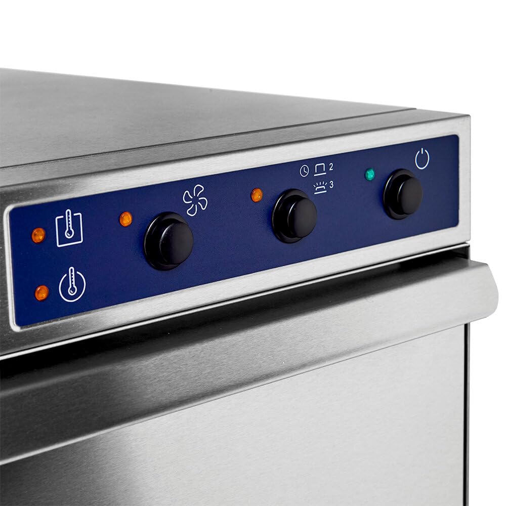 GastroHero Lavastoviglie ECO 50 x 50 cm, con dosatore detergente e brillantante, con pompa di scarico, Made in Europe, 230/400 V