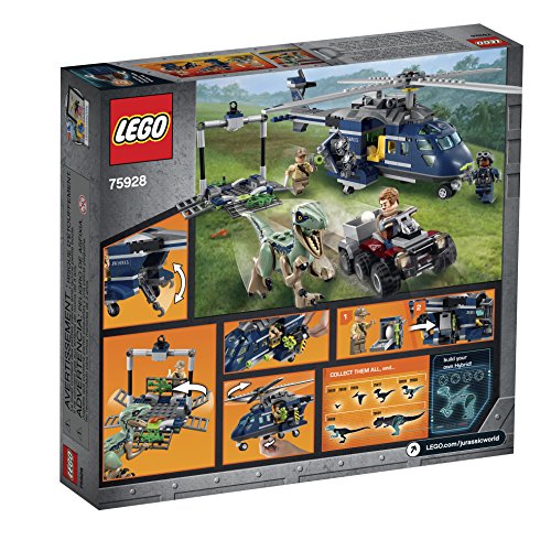 Lego Jurassic World Blue's Helicopter Pursuit 75928 Building Kit (397 Pieces) #TOP4