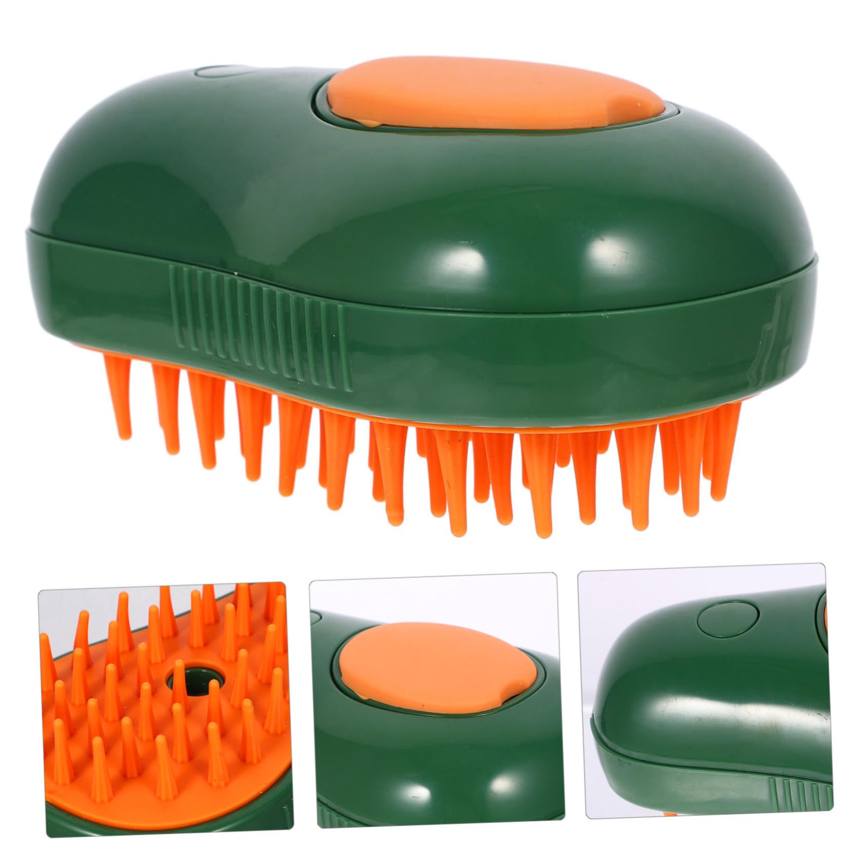 VANZACK 3piezas Cepillo De Vapor Autolimpiable Para Gatos Multifuncional Masaje y Spray De Agua Herramienta De Cuidado Para