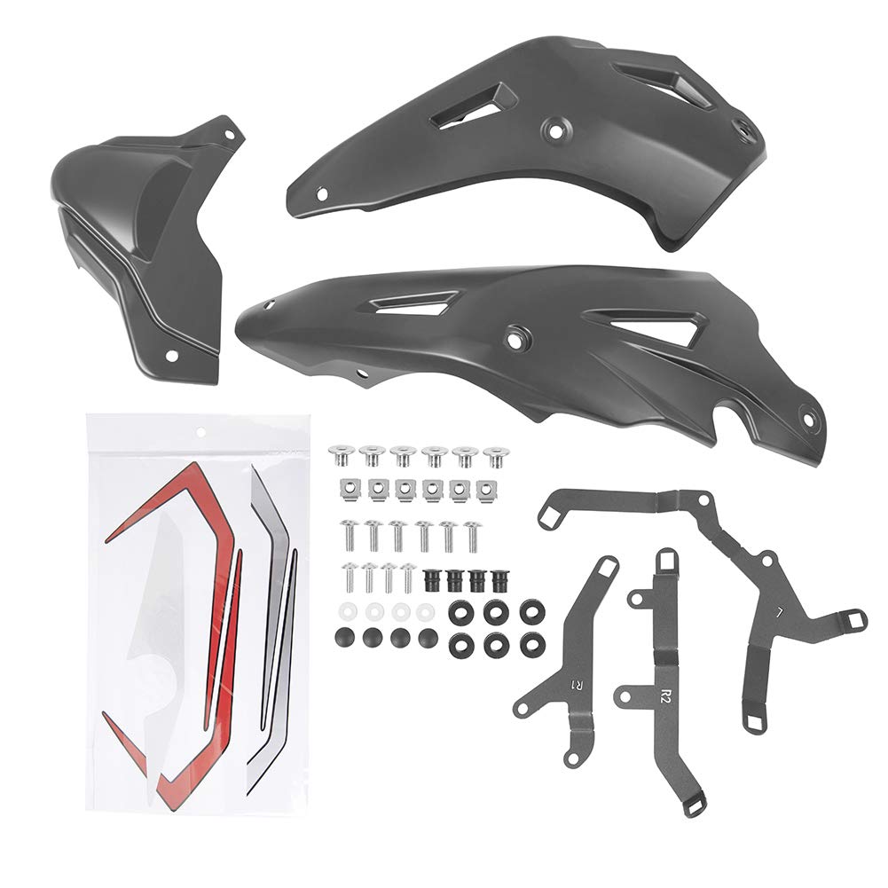 Moto CB650R CB650F CB650FE Pancia inferiore Pancia bassa Pancia motore Spoil Carena Copertura Telaio Protezione per CB 650R 650 R CB 650F 2014 2015 2016 2017 2018 2020 2021 2022 2023 (Nero)
