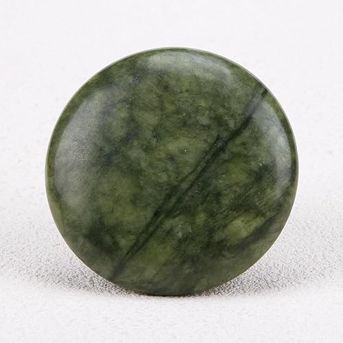 Vista 6 de 1 pieza de piedras de masaje de jade natural en forma de hongo Gua Sha herramienta de masaje corporal para relajación, alivio de la fatiga, piedras