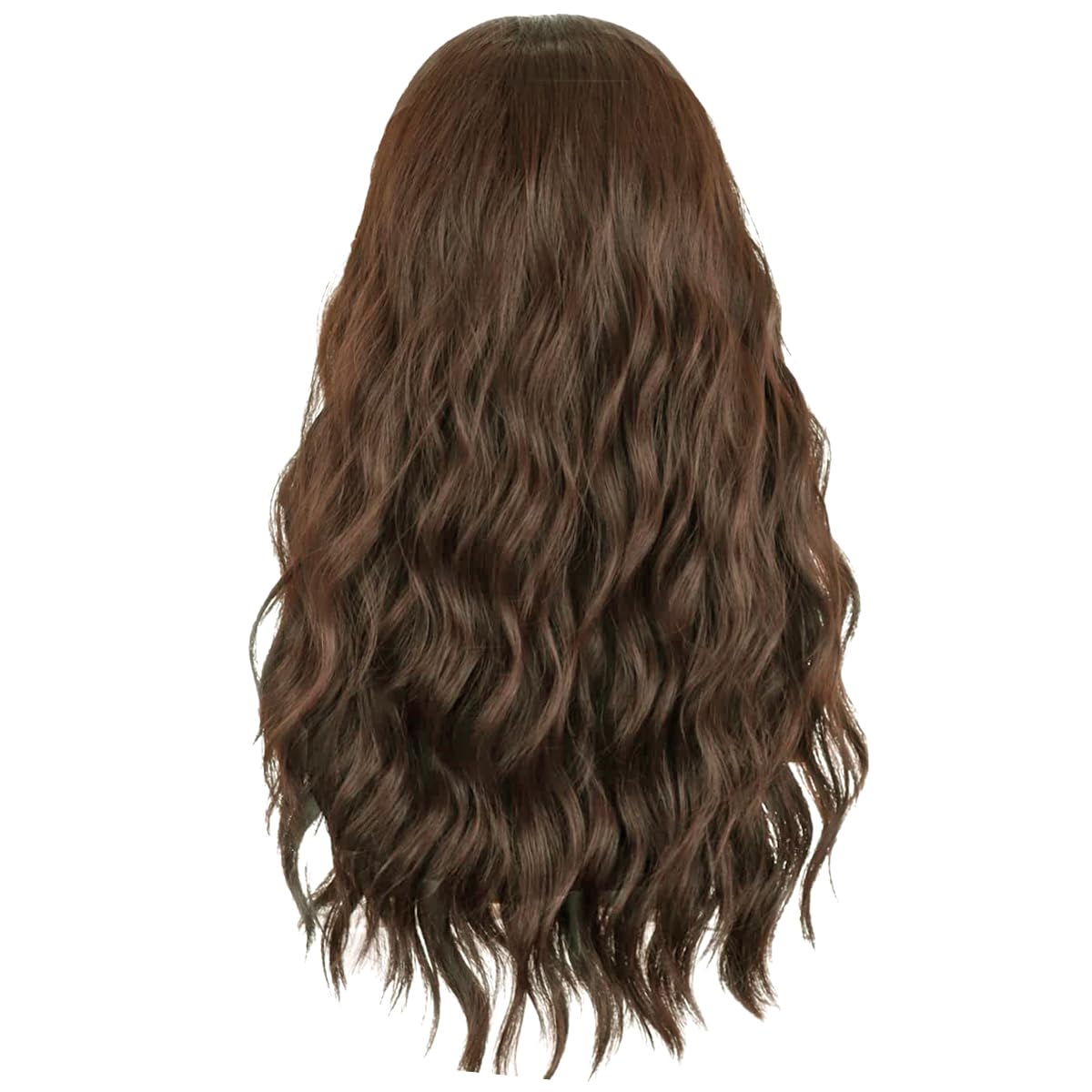 PORSMEER Men's Dark Brown Long Curly Cosplay Wig for Aquaman Arthur Halloween Costume Party/70s 80s Rocker Male Cosplay - Image 4
