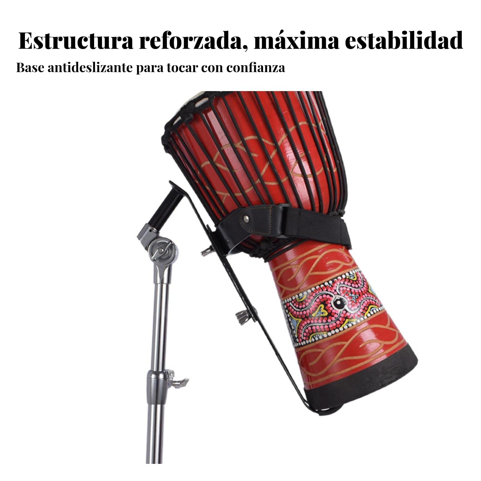predolo Supporto Tamburo Supporto Batteria Sostegno Percussioni Staffa Tamburo Treppiede Stabile in Acciaio con Piedini in Gomma E Fermo Antiscivolo Adatto Studio, Stand N.3 Alto