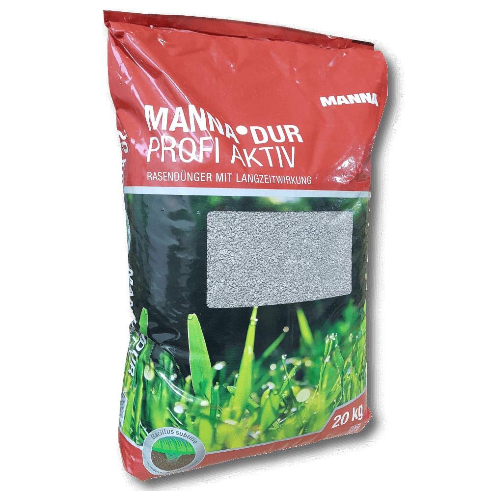 Manna DUR Profi Aktiv Rasendnger 20kg mit Eisen indirekt gegen Moos im  Rasen : Amazon.de: Garten
