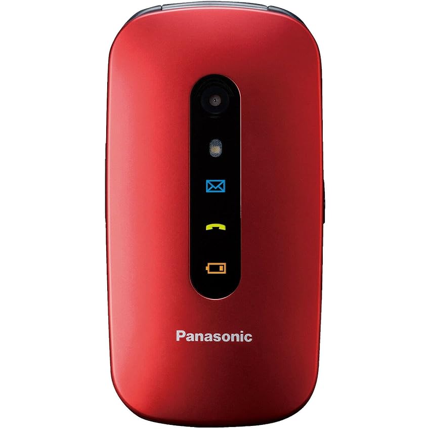 Immagine del prodotto Panasonic KX-TU456 Cellulare Facilitato, Ampio Display a Colori,Tasti Grandi, Chiamate Prioritarie in Vivavoce, Bluetooth e Fotocamera, Compatibile con Apparecchi Acustici, Rosso