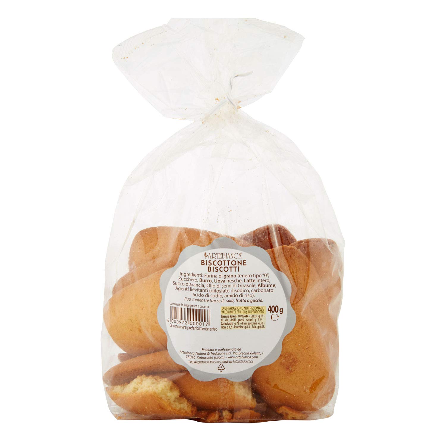 ARTEBIANCA - BISCOTTONE - g 400