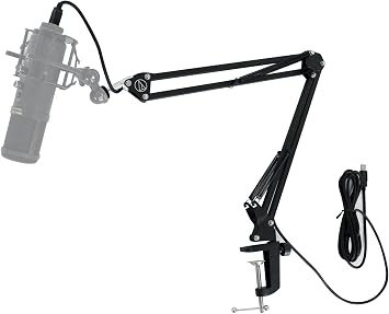 Audiosavings Bundle: Samson G-Track Pro Studio USB Condenser Microphone Mic+Built in Audio Interface Bundle with Audio Technica Boom Arm for USB Microphone Recording/Streaming Computer Mics (2 Items)