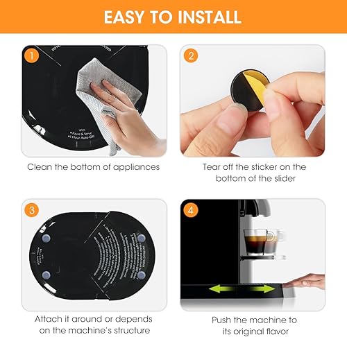 Miniatura 5 de Aieve Deslizador de electrodomésticos, 24 piezas deslizantes de electrodomésticos para electrodomésticos de cocina, deslizador de electrodomésticos