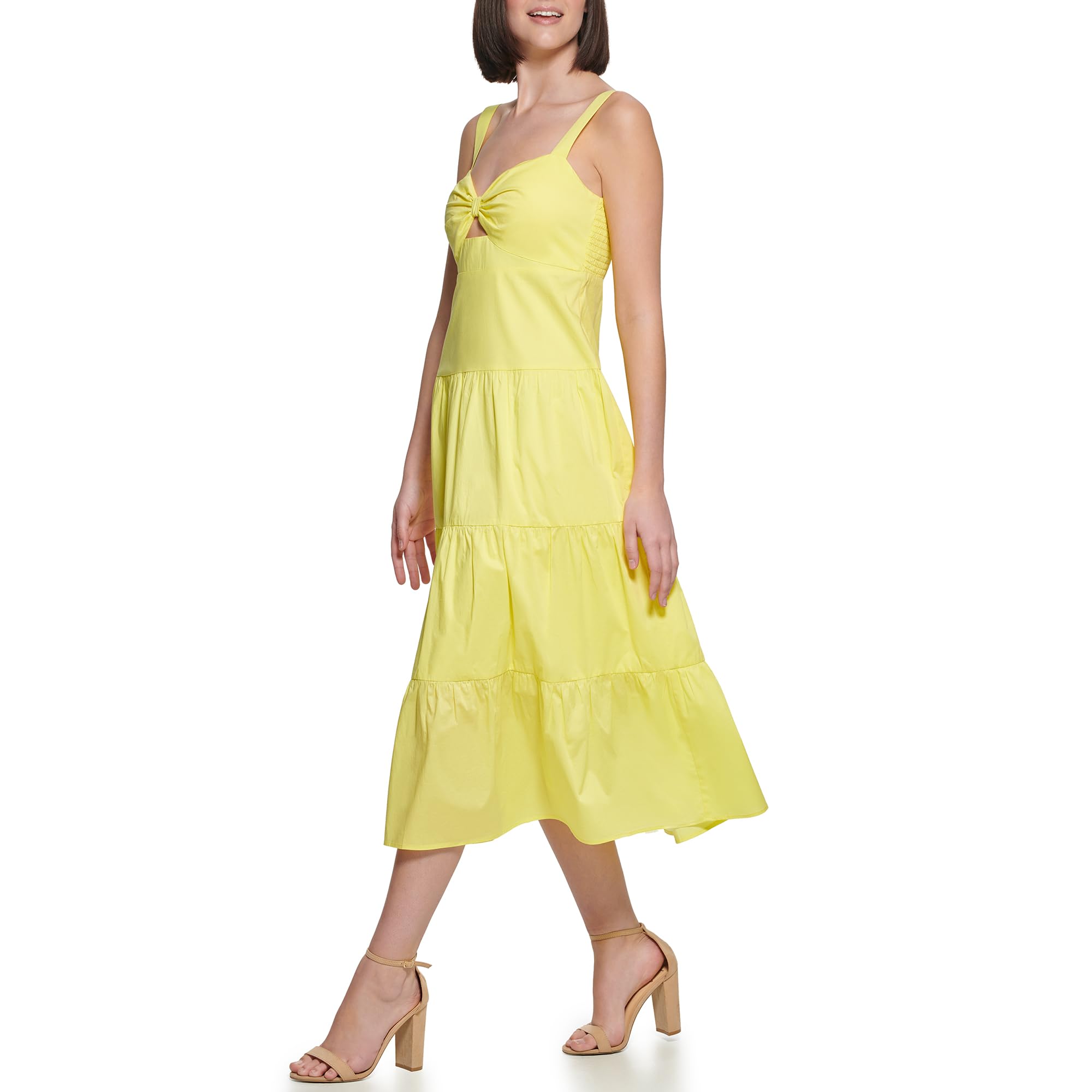 Guess Sleeveless Cotton Maxi Dress Vestito Casual Donna