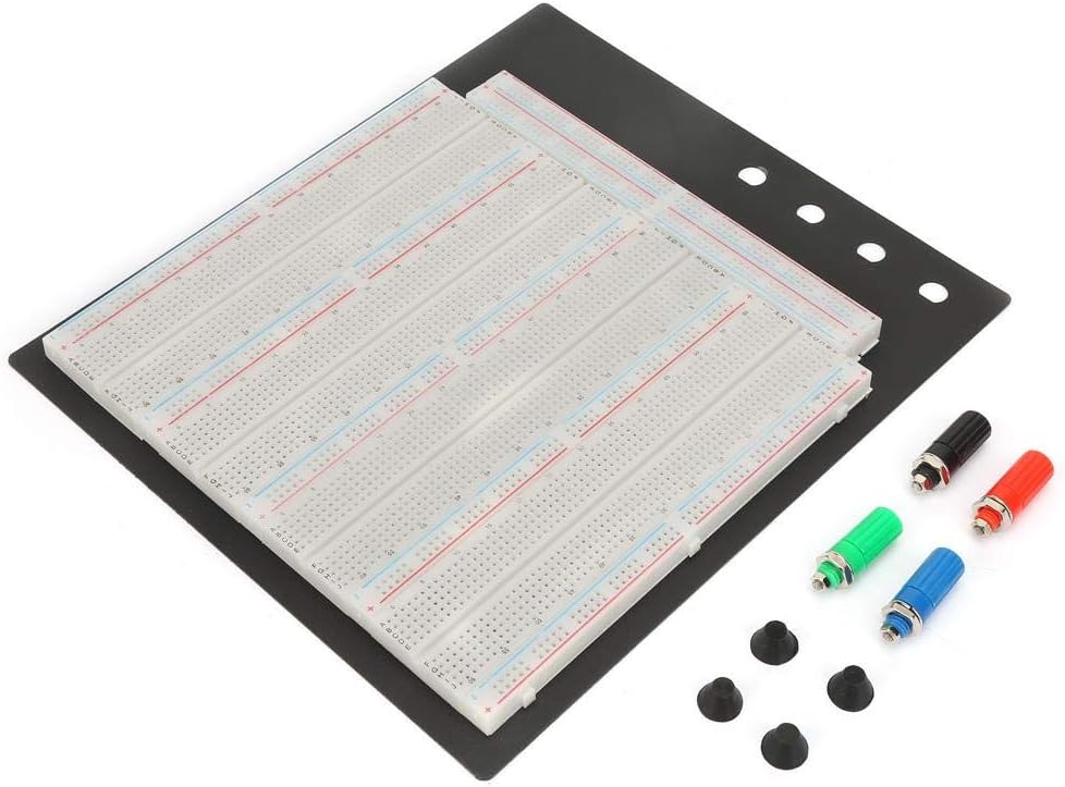YWBL-WH Breadboard, 3220 Tie-Points Solderless Breadboard Circuit Testing Board Reusable, Breadboard