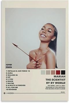 IVNE HY5V Mariah The Scientist RY RY WORLD 3 Canvas Poster Wall Decorative Art Painting Living Room Bedroom Decoration Gift Unframe-style24x36inch60x90cm