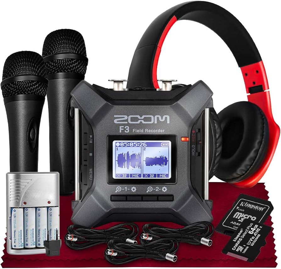 Amazon.com: Zoom F3 Professional Field Recorder, 32-bit Float