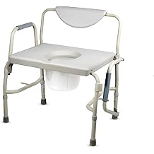 Healthline Trading Heavy Duty Drop Arm Bariatric Commode by Healthline Trading