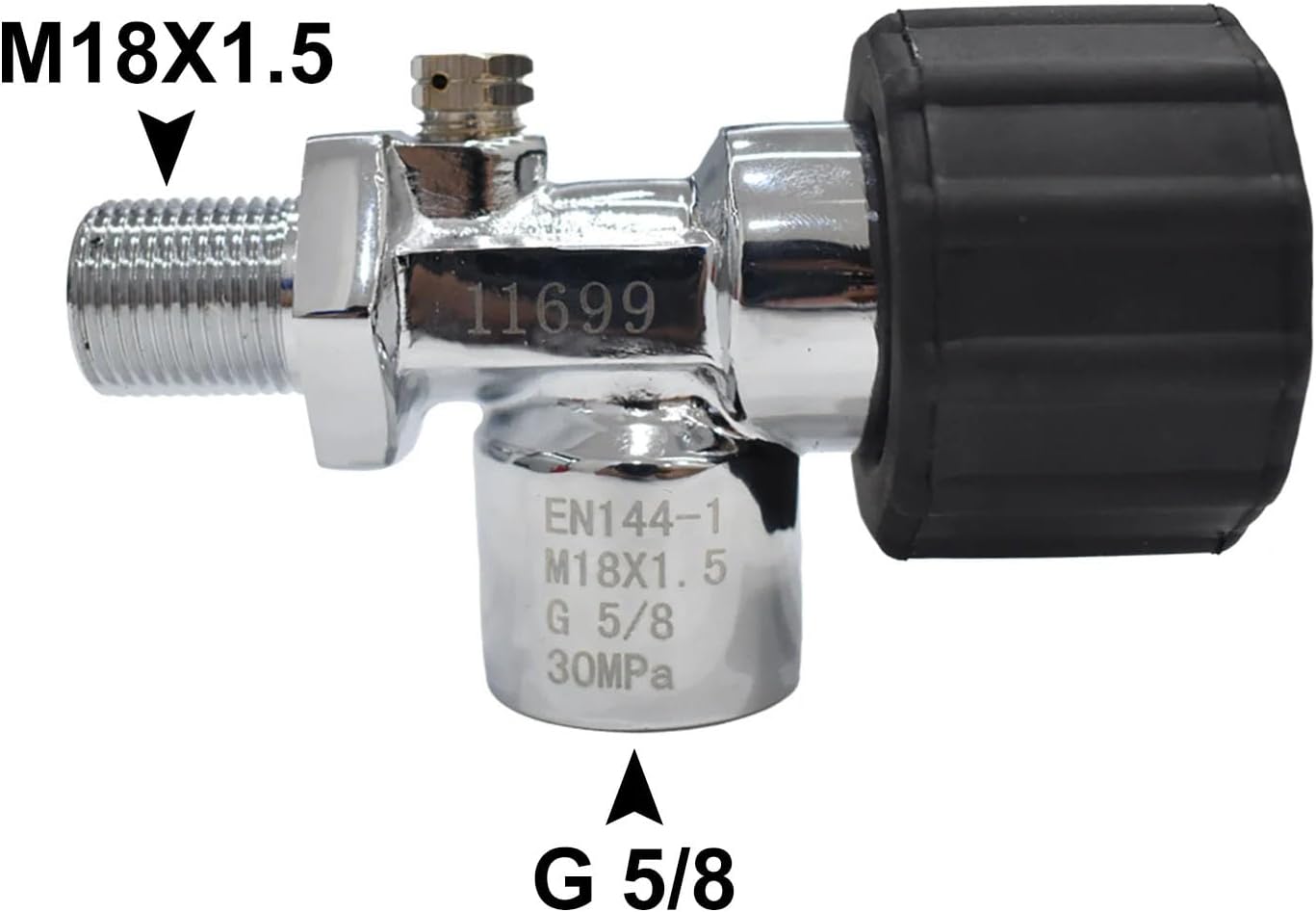 Diving Tanks Cylinder Valves Replacement Filling Station 5/8inch Air Tanks Refill Adapter Stainless Steel Connector