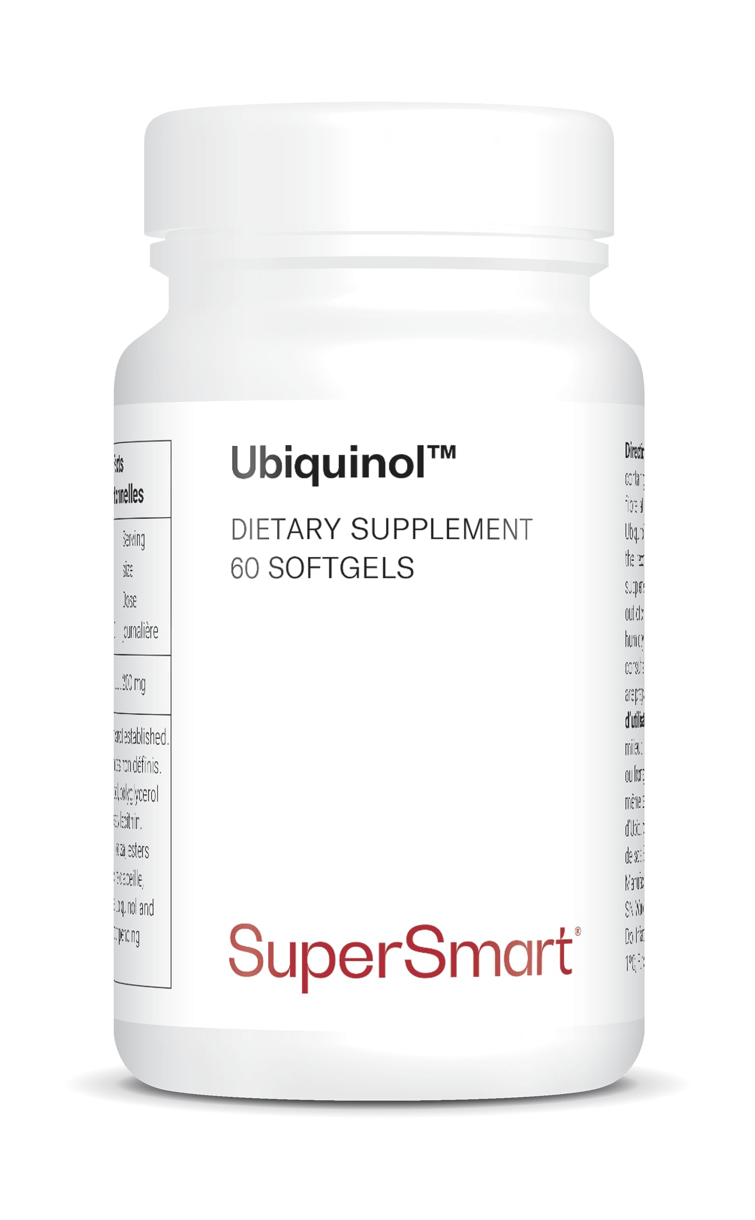 Ubiquinol - Aktive Form von CoQ10 - Hoch bioverfügbar - Für Herzgesundheit und Blutdruckregulierung - Starker Antioxidans - SuperSmart