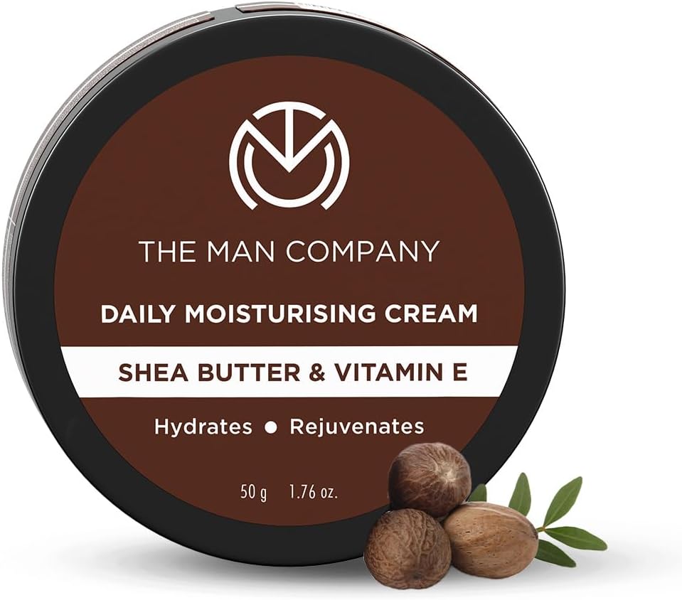 The Man Company Daily Moisturising Winter Cream With Shea Butter & Vitamin E for Moisturizing & Hydrating | All Skin Types | 50 gm