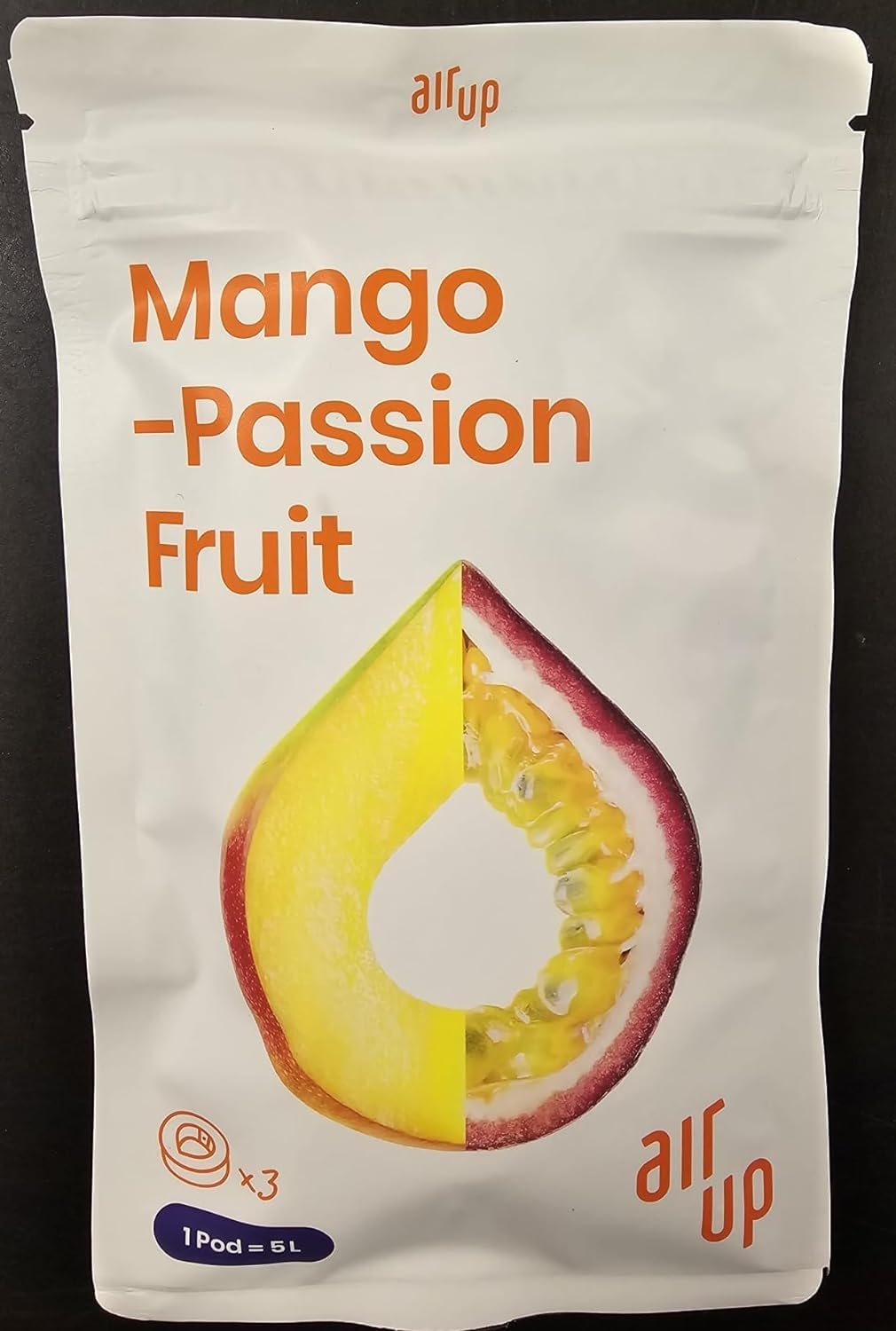 Generisch 3 x Pod Mango-Maracuja Original Pod, accessori per borraccia, pastiglie aromatizzate, 0 calorie (mango-maracuja)