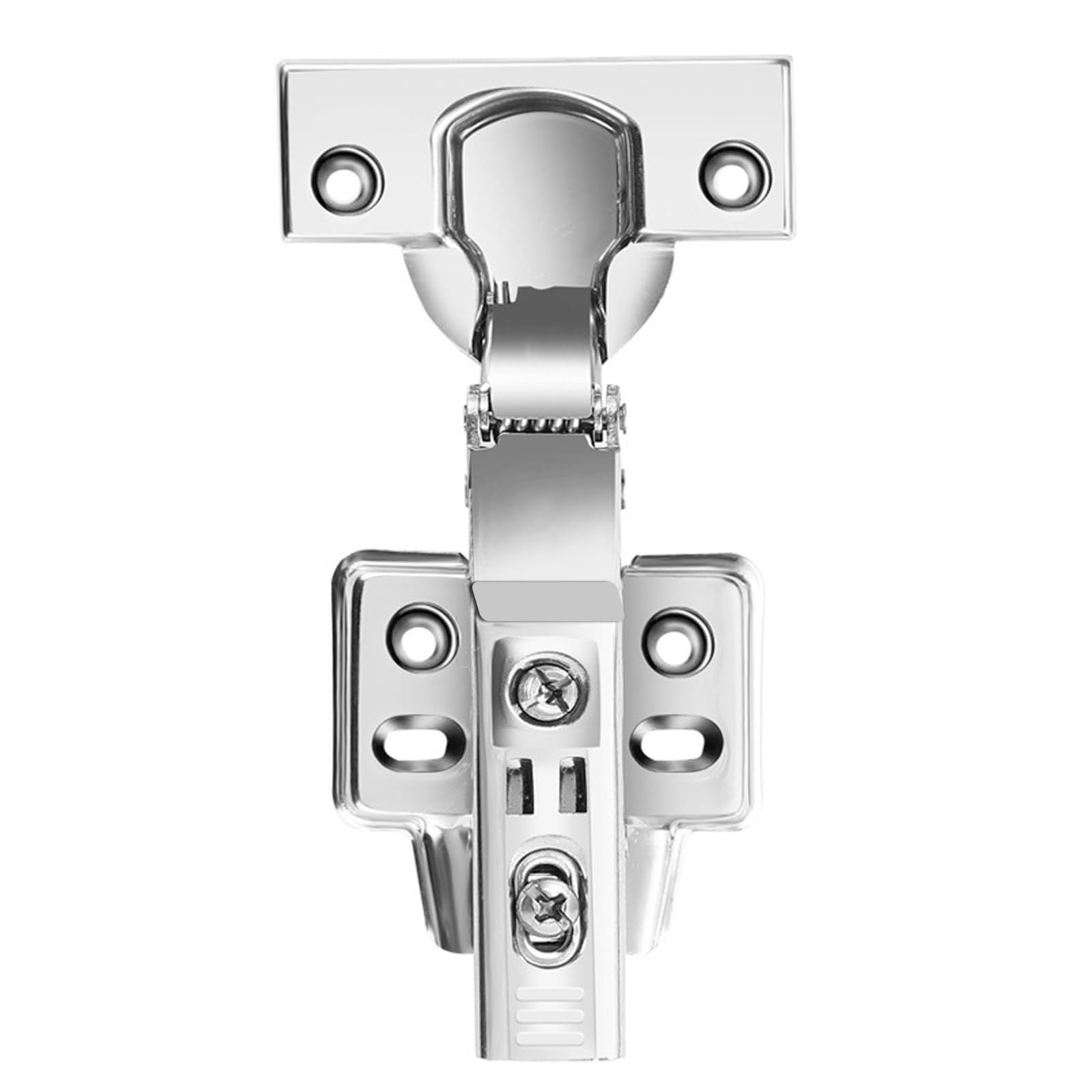 Cerniere per Ante Cucina, 10 Pezzi Silenziosa Cerniere per Mobili Acciaio Inox Cerniere per Porte Regolabile Cerniere per Ante Armadio Fisso Cerniere per Ante Ammortizzate