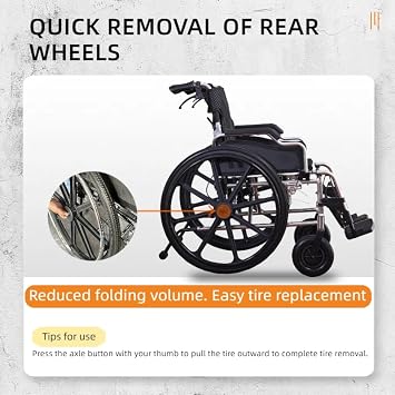 Lightweight Aluminum Transport Wheelchair - 20 Wide Seat (275lbs Capacity), Foldable & Adjustable for Bariatric Users - Dual Hand Brakes, Quick-Release 24 Rear Wheels (Bright Silver)