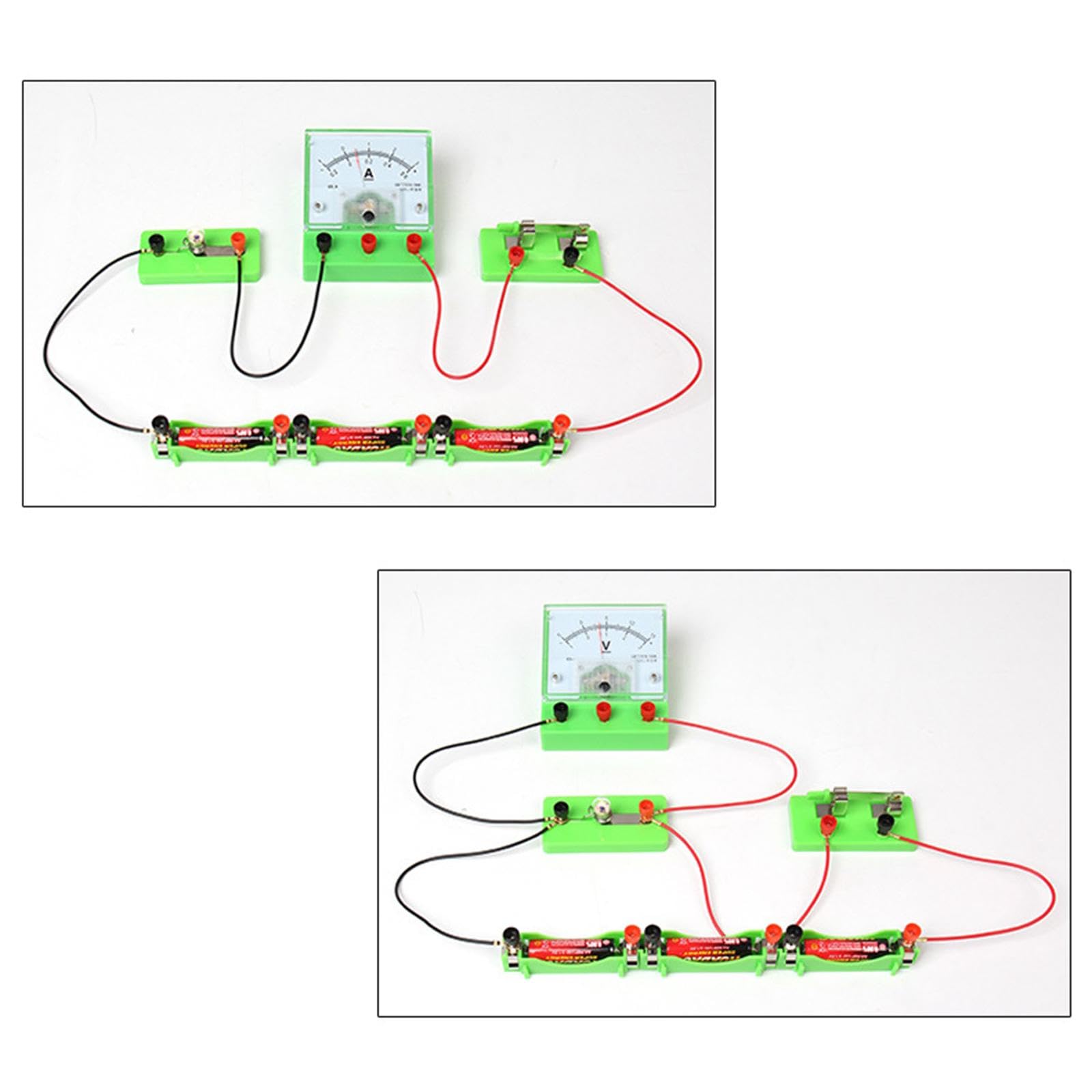 F Fityle Kit per esperimenti di circuiti fisici, Strumento di Base per circuiti elettrici per Studenti, didattici per Laboratori di Fisica e scienze, Regalo di