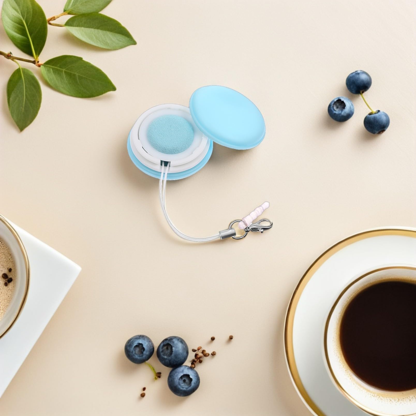 Nettoyant pour Écran Macaron 4 Pièces Silicone PP avec Lanière