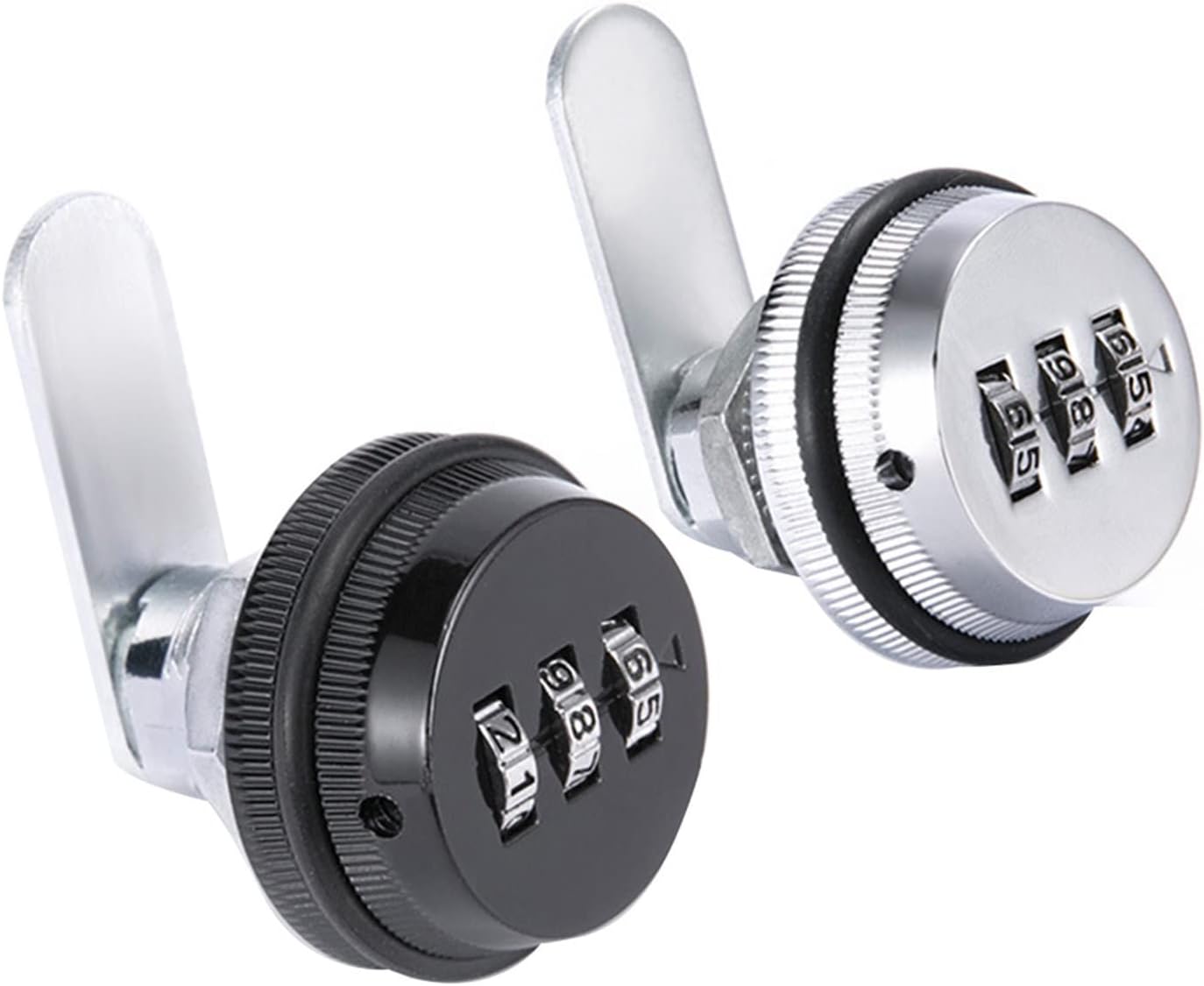 3 Digit Zinc Alloy Household Code Drawer Lock Door Keyless Mailbox Security Code Cabinet Hardware Furniture Combination 1Pcs (Color : 20mm Silver White)