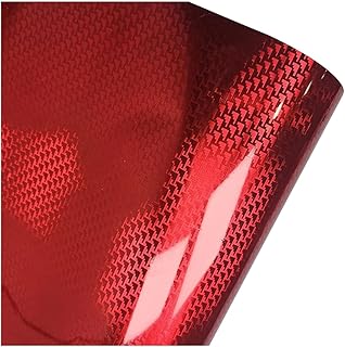 Adhesivo Autoadhesivo de liberación de Aire para Coche, 30 x 152 cm, Vinilo Brillante para Moto, Accesorios Exteriores e Interiores, Color Rojo.