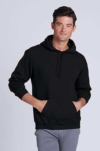 Miniatura 3 de Gildan Sudadera Heavy Blend5050 7.75 onzas con capucha (Estilo # 18500), Cobertura total, L, Azul claro