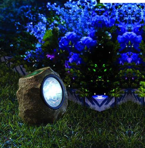 Moonrays 91211 Rock Solar Spotlight with Built in Key Hider, 6-Lumens.35-Watt, 120-degree Beam Angle, White LED Light, One Rechargeable NiCd Battery Included, 0 - Thumbnail 3