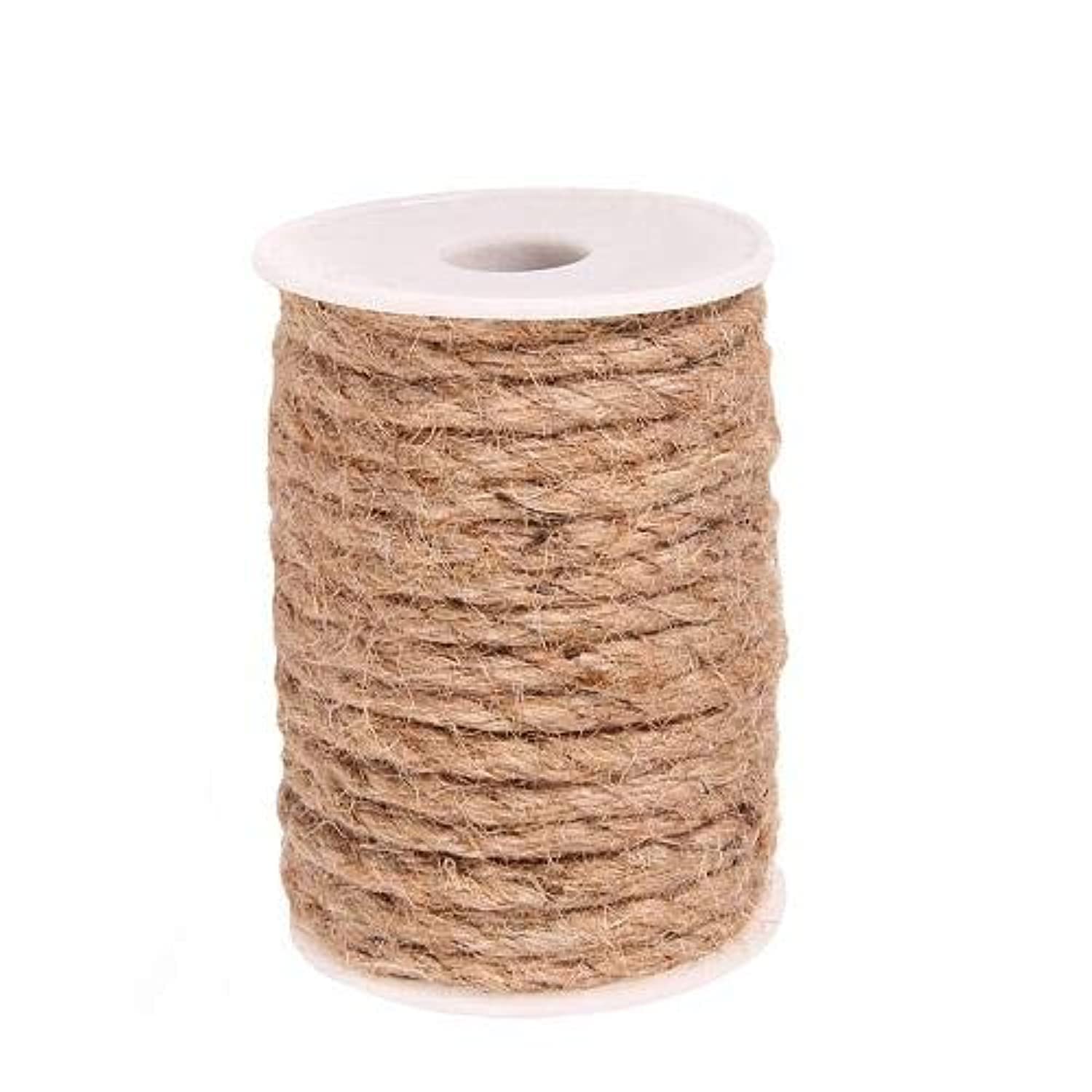 Natural Strong Jute Twine 32 Feet 6 mm Hemp Rope Cord For Crafts DIY Decoration Toy Gift Wrapping