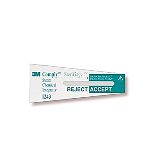 3M Purification 1243B Comply Steam Chemical Integrator Pack (Pack of 1000)