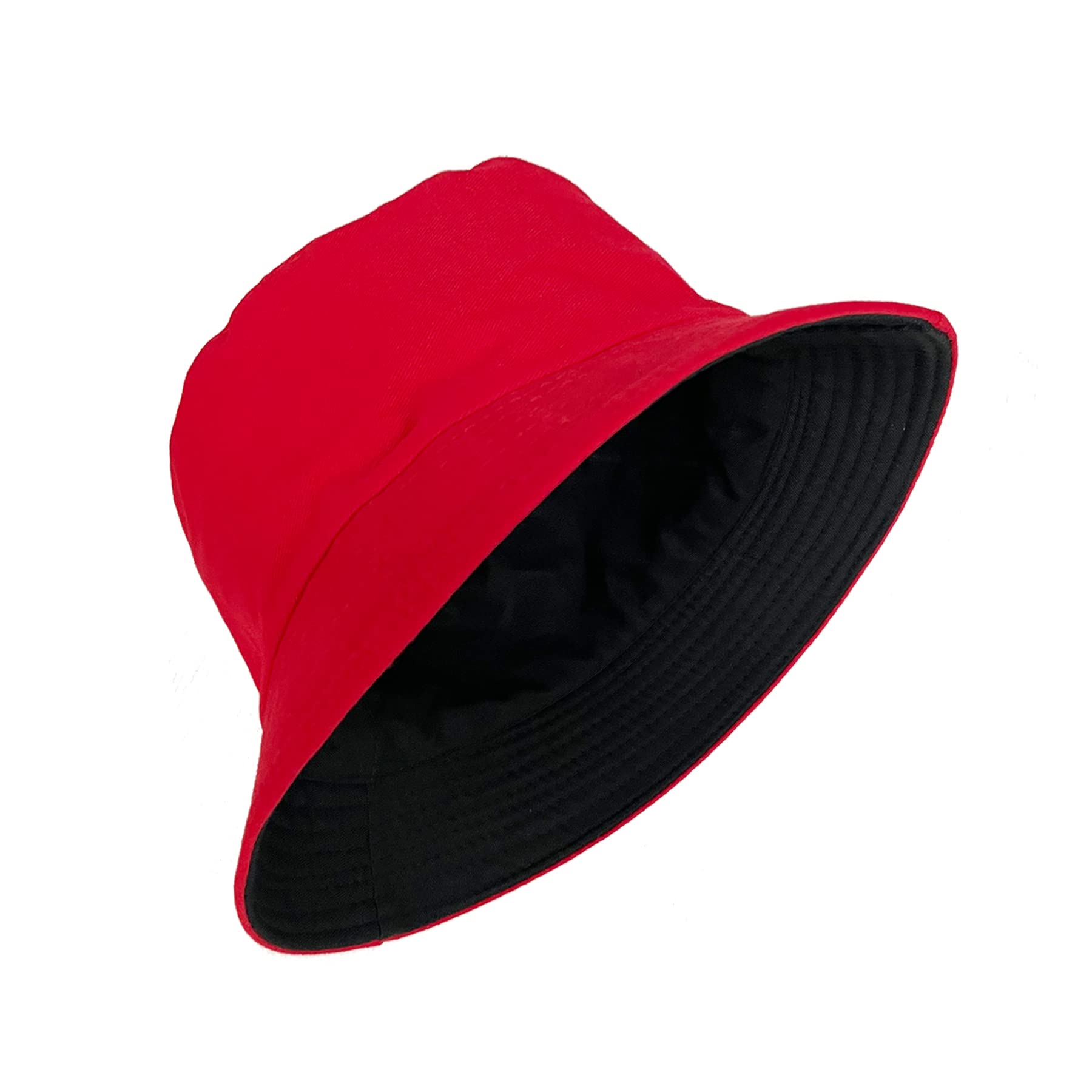 PFFY Reversible Bucket Hat for Women Men Cotton Sun Beach Fishing Cap