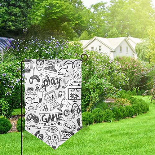 Drapeau de jardin esquisse 12,5x18 cm double face extérieur - 2
