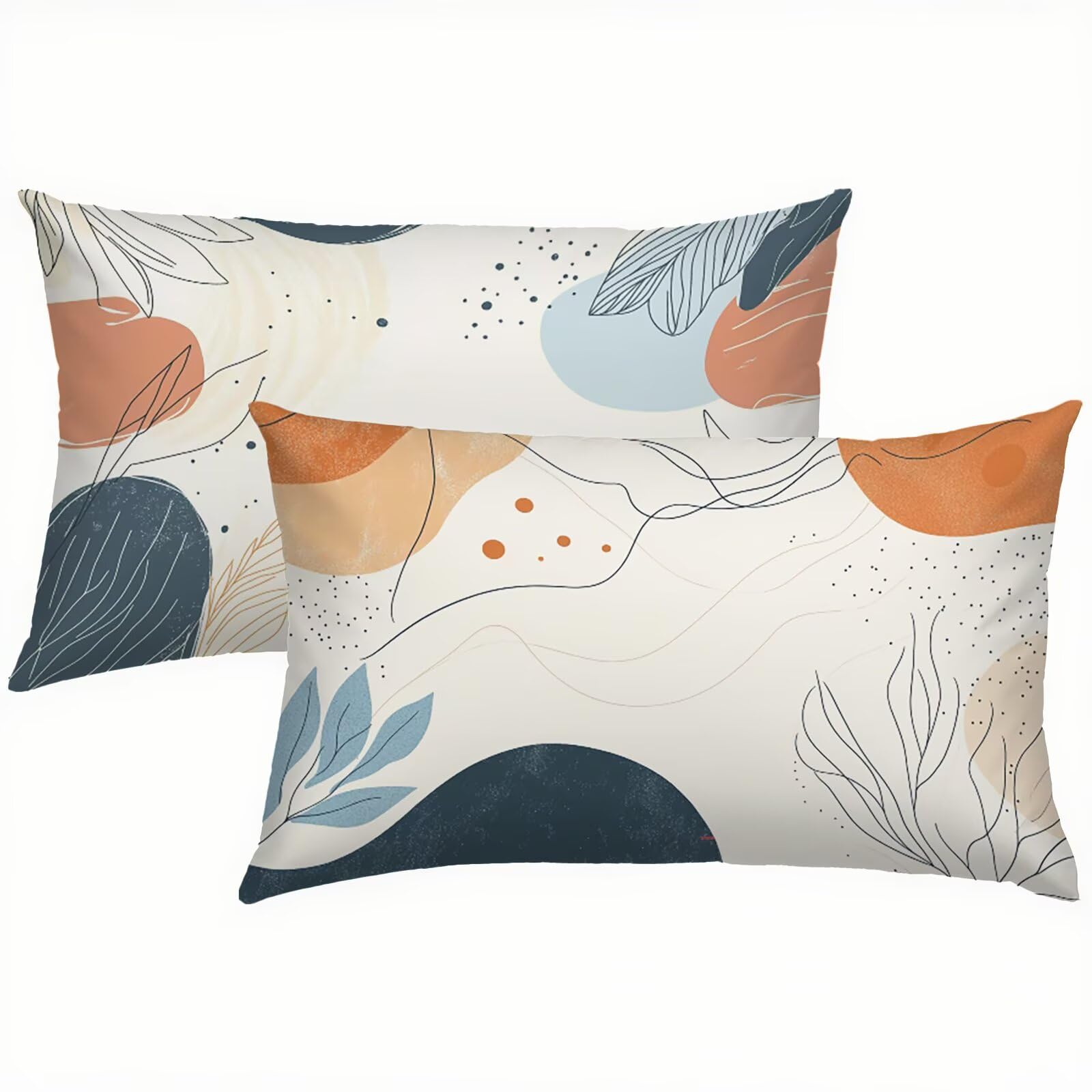 Nordic poszewki na poduszki 70 x 90 cm, aksamitna poszewka na poduszkę zestaw 2 sztuk, gładka poszewka na poduszkę wodoodporna zewnętrzna do salonu, łóżka, ogrodu, miękka moda z niewidocznym zamkiem