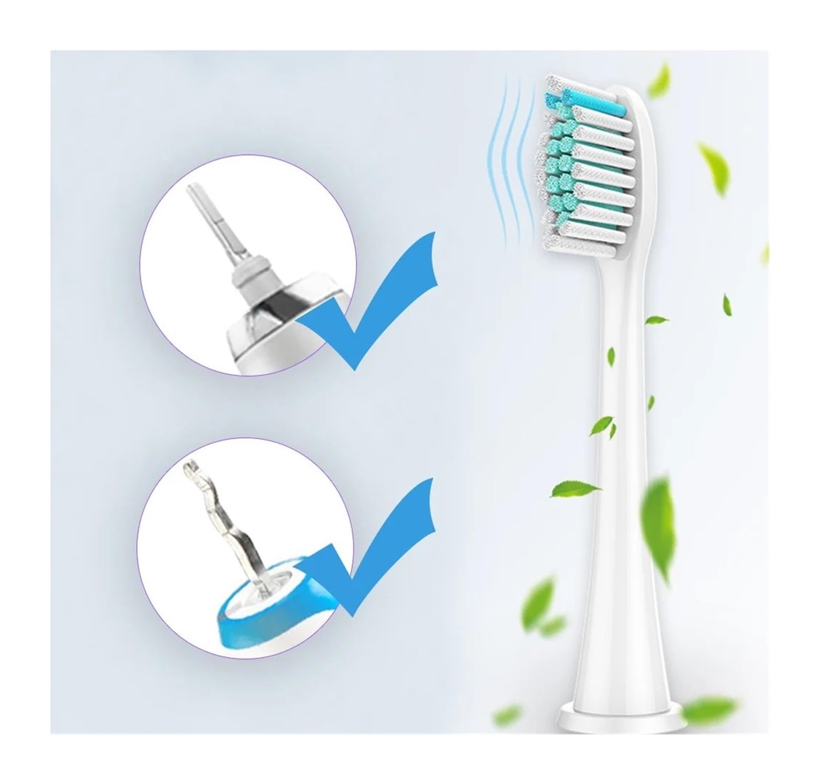 Cabezal de cepillo dientes eléctrico, reemplazable | BLACK 16pc