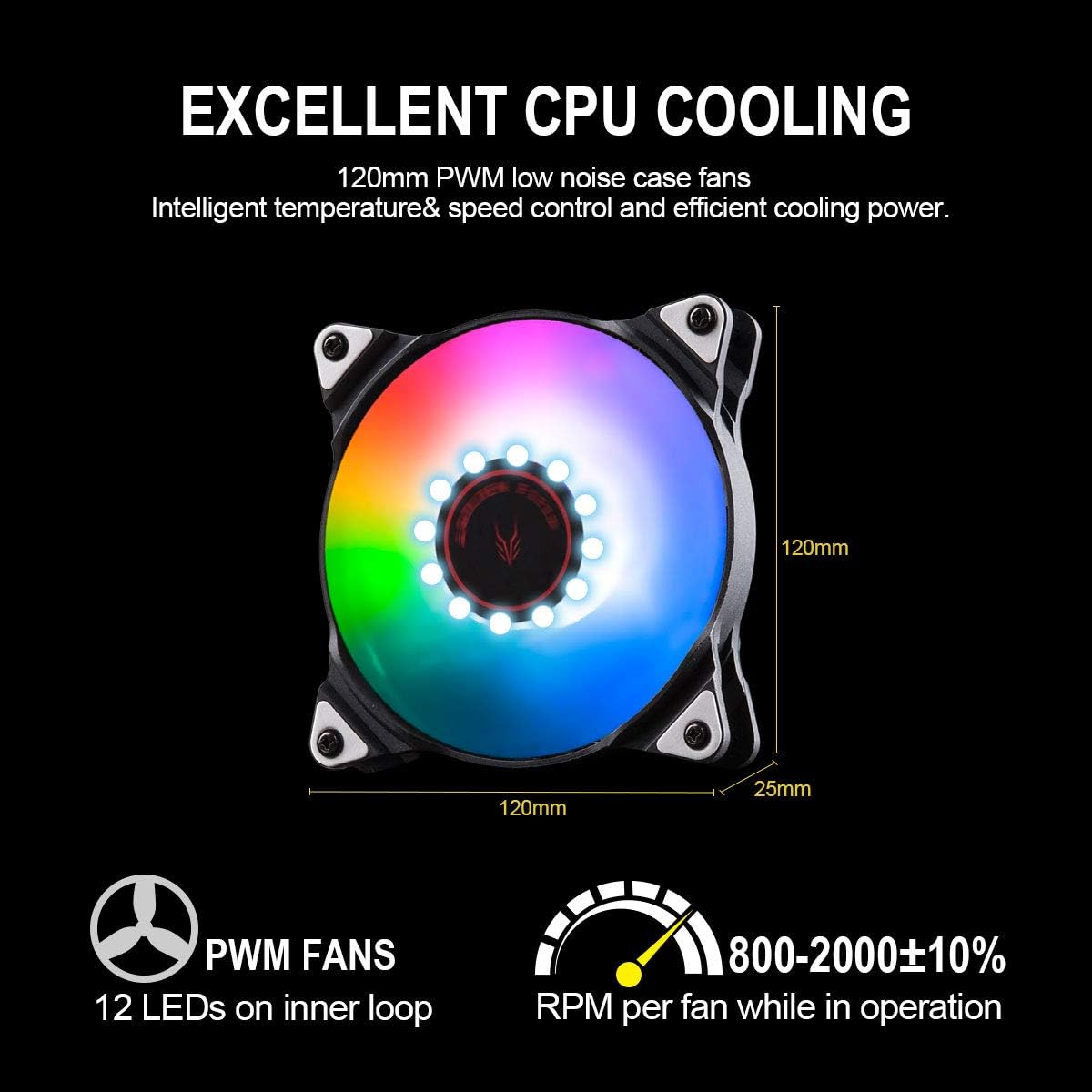 Hоttеѕt Sаlеѕ GOLDEN FIELD SF120 RGB All-in-One Liquid CPU Cooler with 120mm Radiator Water Cooling Cooler System for Intel AMD