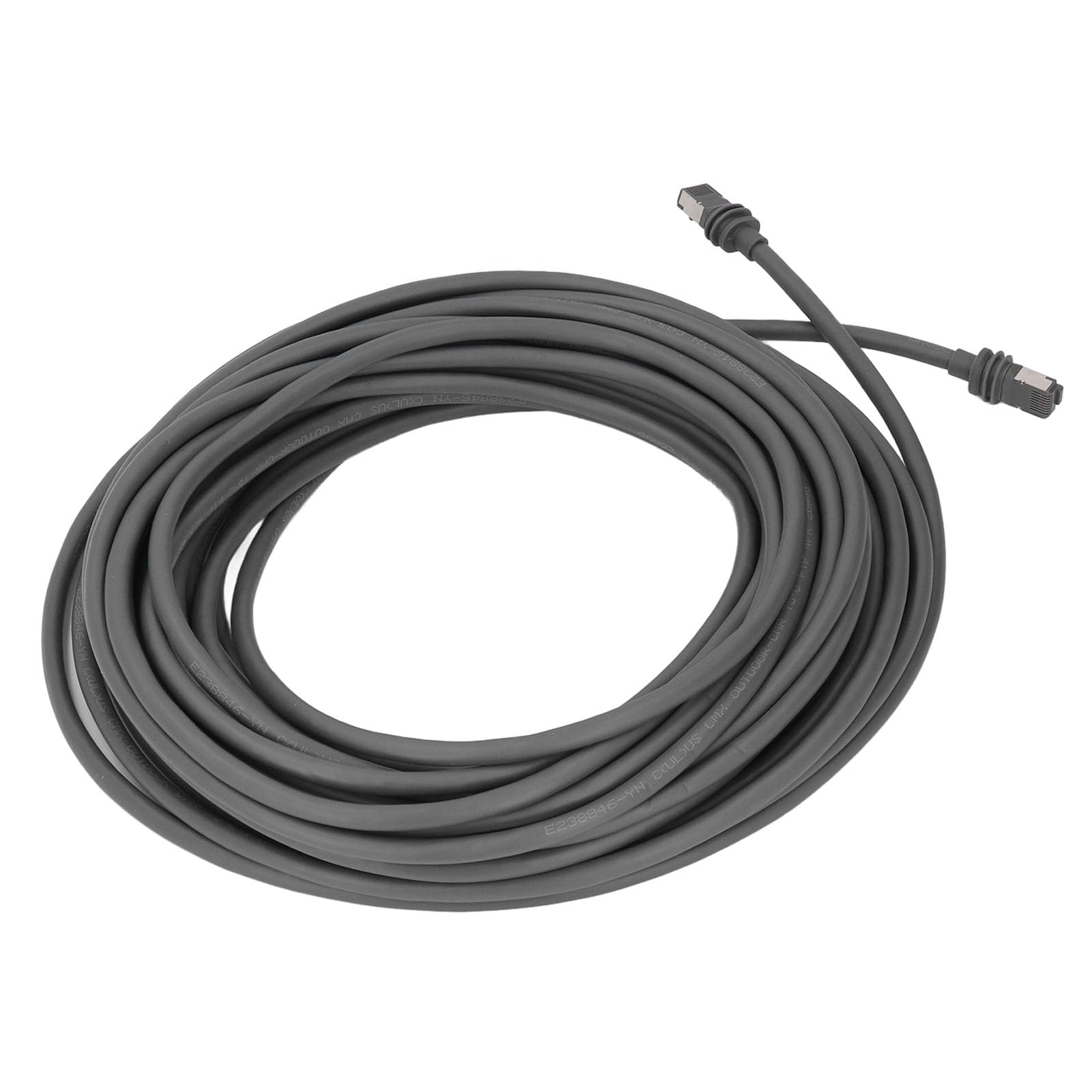 Cable de extensión de satélite rectangular de 30 pies con protección impermeable y velocidad rápida de 2000 Mbps para streaming al aire libre