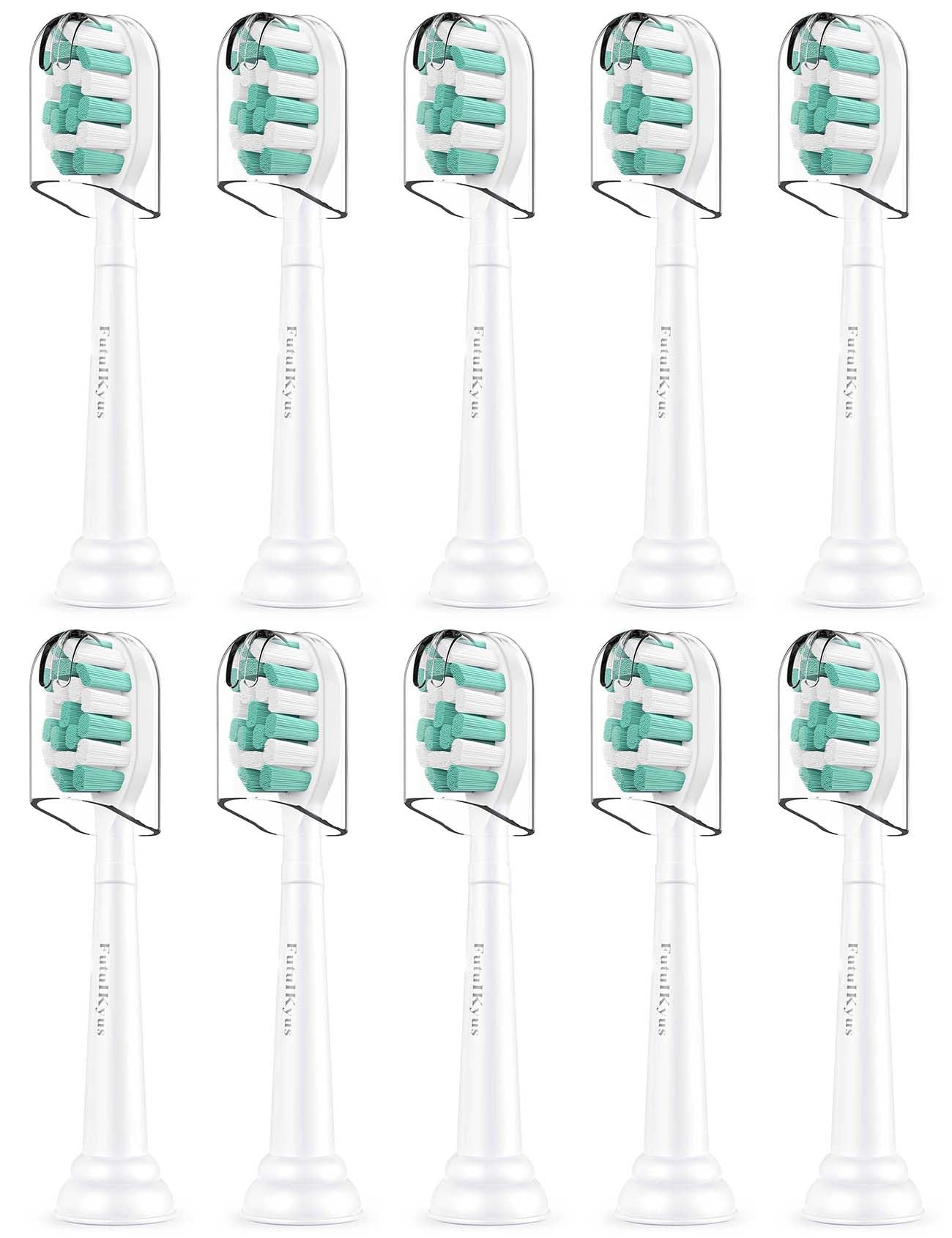 View 1 of ** PHOTO PICTURE FOR REFERENCE** Futulkyus Replacement Toothbrush Heads for Philips Sonicare C1, C2, ProtectiveClean 4100, 5100, 10 Pack